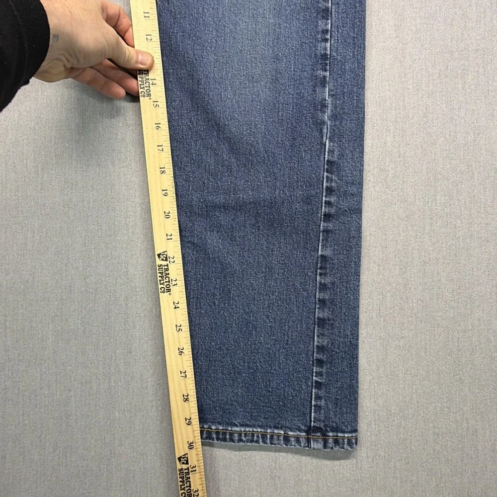 Levis 505 Jeans Mens 36x32 (Fits 34x30) Dark Blue‎ Denim Straight Leg